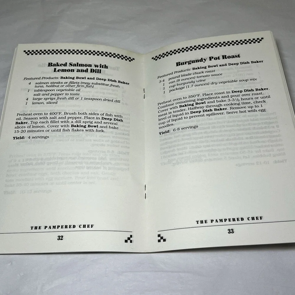 Vintage The‎ Pampered Chef Favorites Cookbook 1992 Recipes Meal Time Food Prep